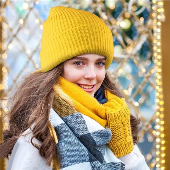 4 Pack Unisex Beanie Hats Winter Slouchy Beanies main image 6